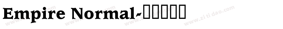 Empire Normal字体转换